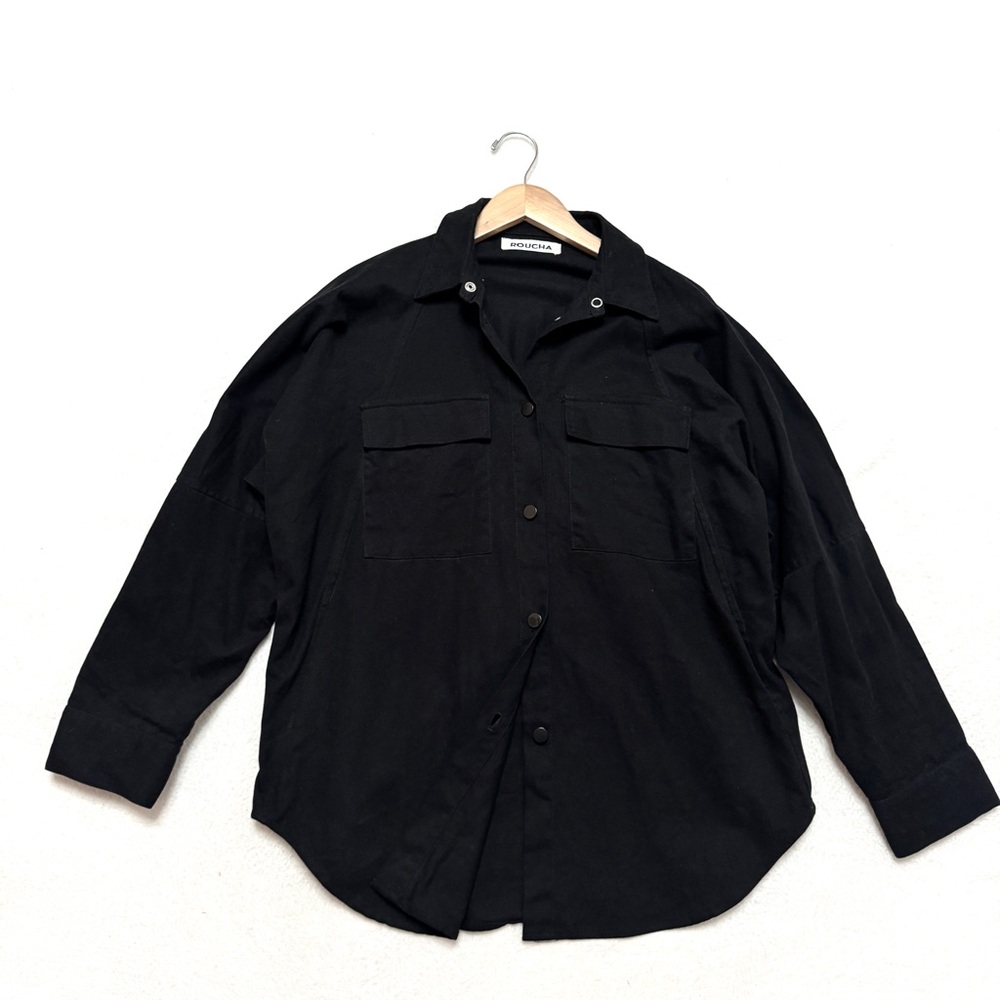Roucha Heavy cotton twill women's Button-Down Shirt